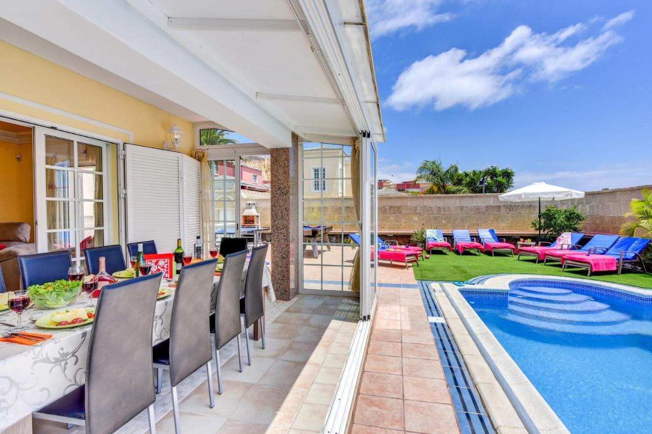 Villa Teide Sol Con Piscina Climatizada, Playa Fanabe, Costa Adeje Экстерьер фото
